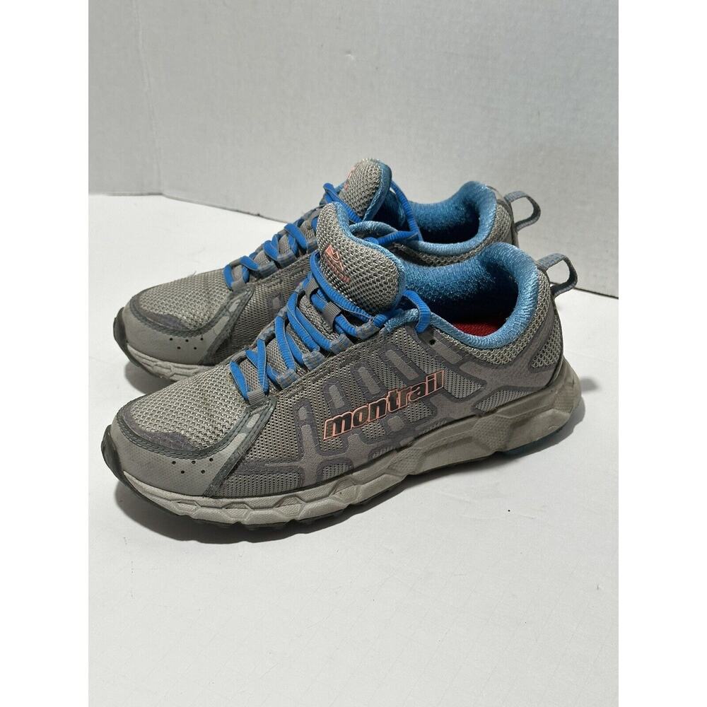 Montrail Womens Trail Running Hiking Shoes Size 6.5 GL2167-081‎ Gray Blue